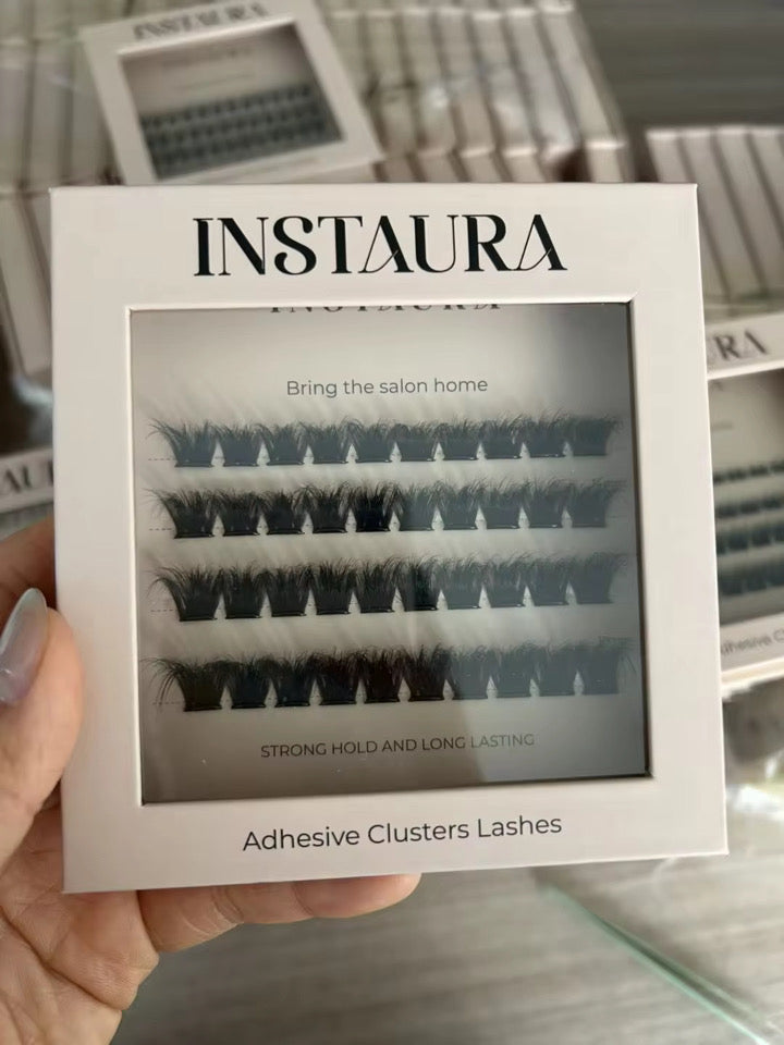 instaura pre glued adhesive cluster lashes