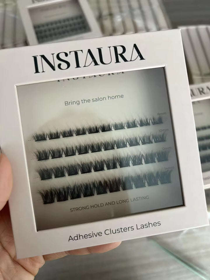 instaura pre glued adhesive cluster lashes