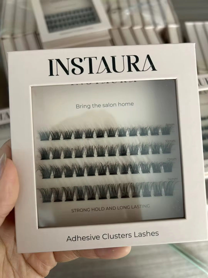 instaura pre glued adhesive cluster lashes