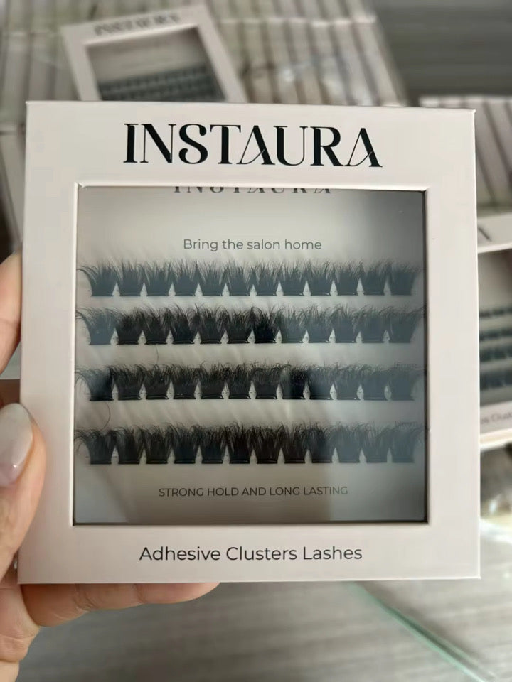 instaura pre glued adhesive cluster lashes