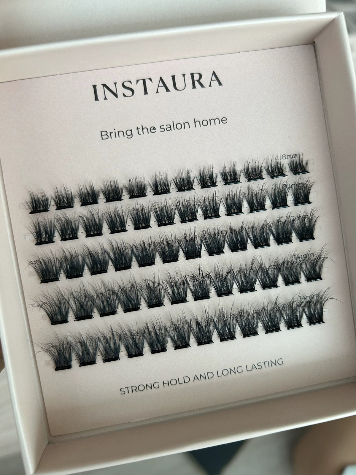 instaura pre glued adhesive cluster lashes