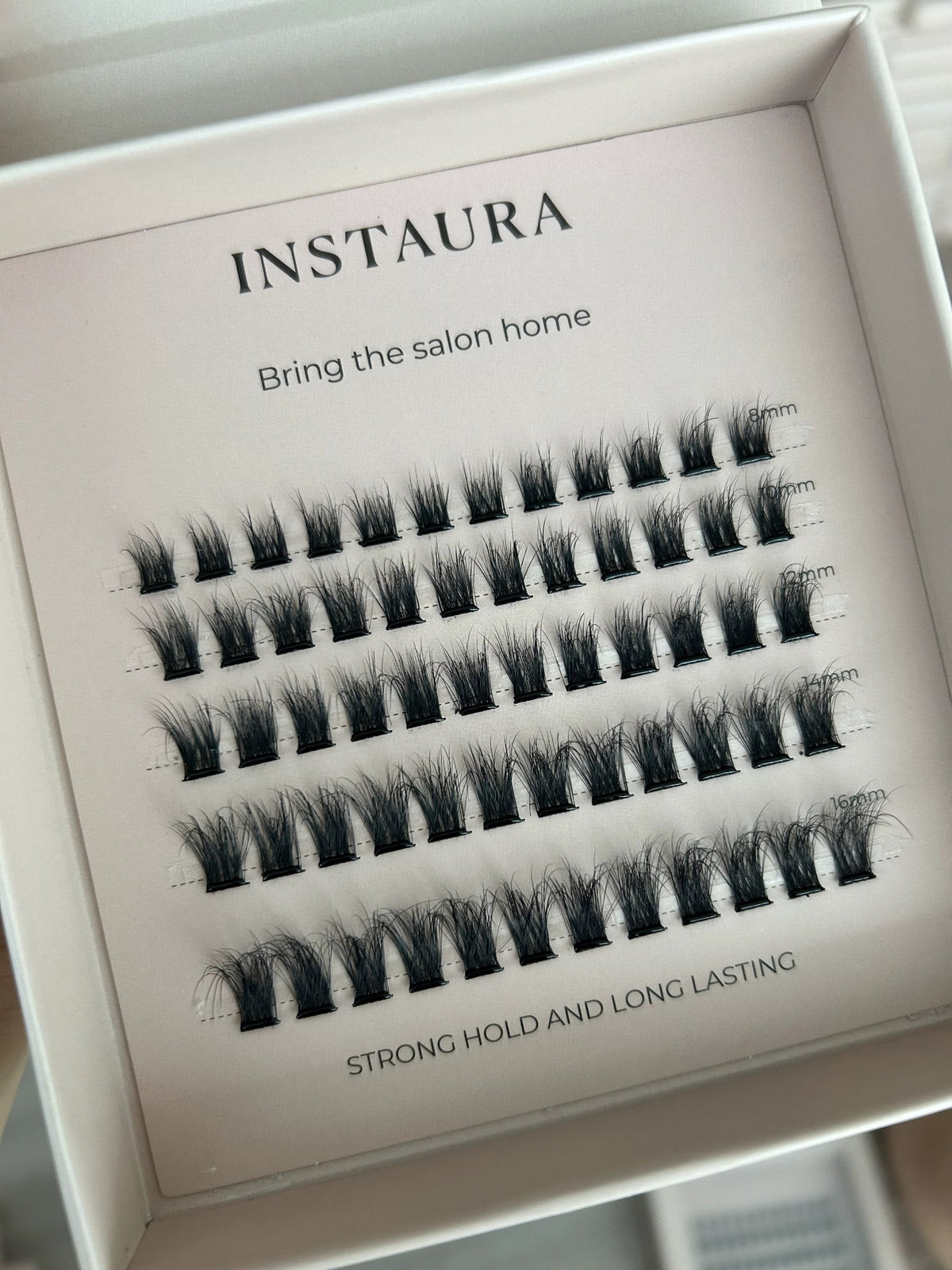 instaura pre glued adhesive cluster lashes