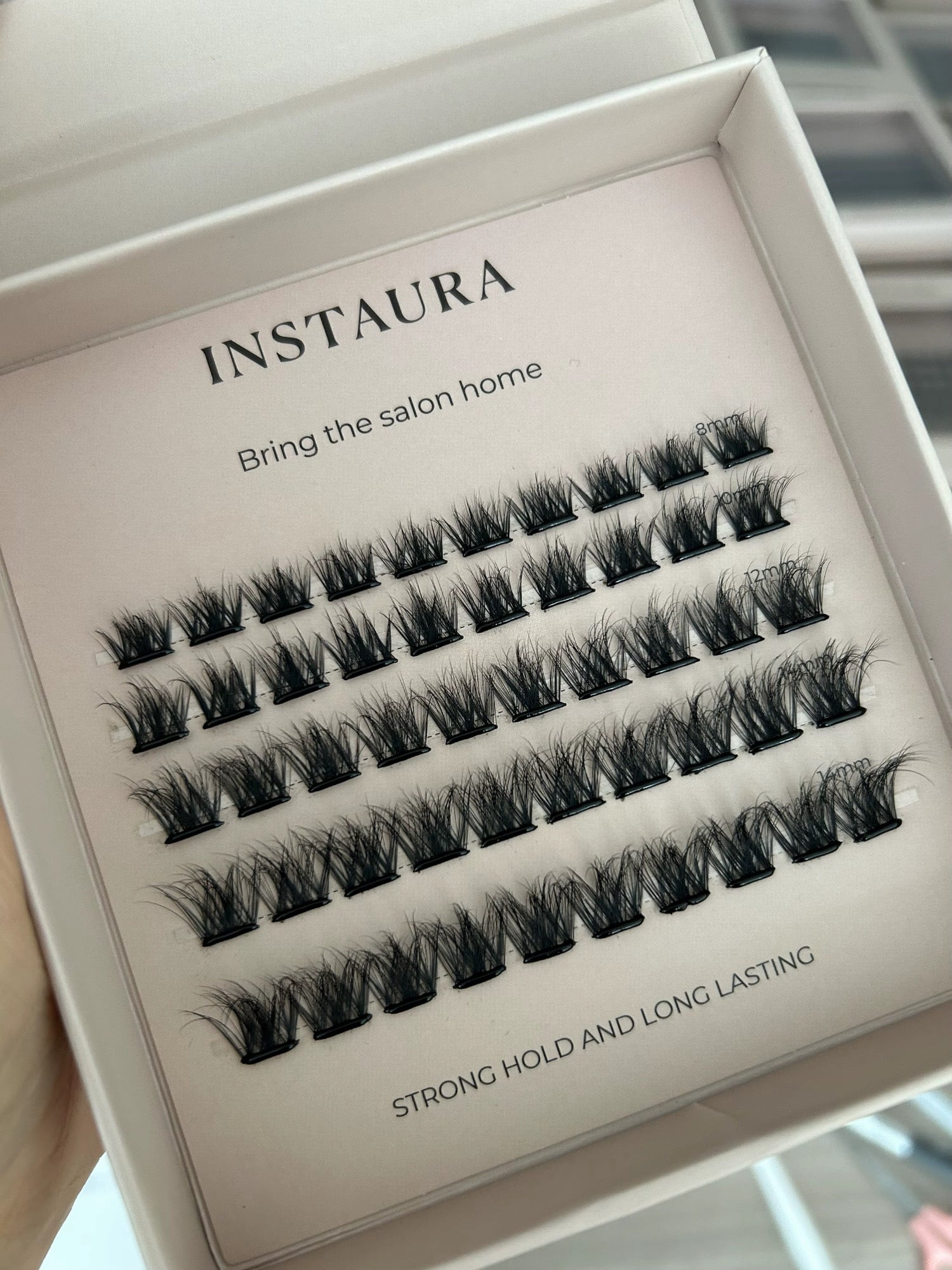 instaura pre glued adhesive cluster lashes