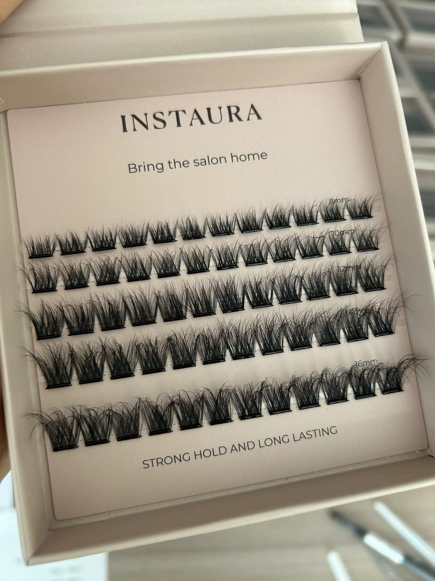 instaura pre glued adhesive cluster lashes
