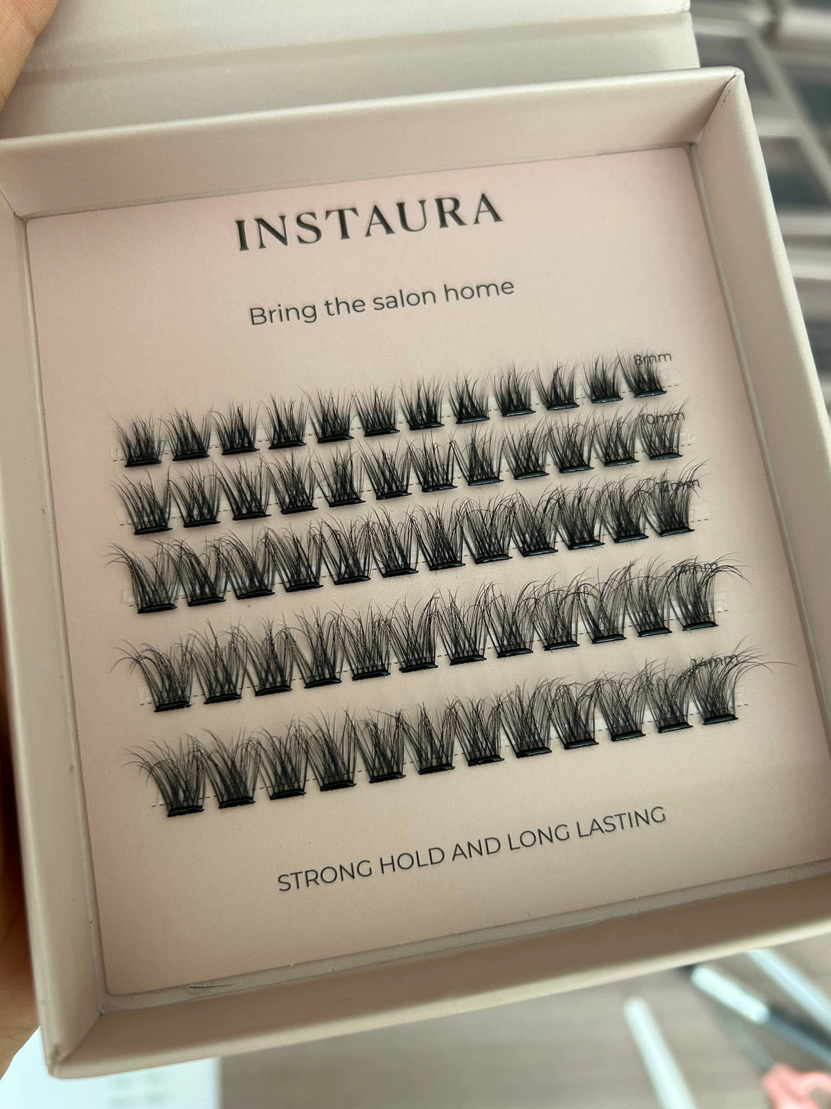 instaura pre glued adhesive cluster lashes
