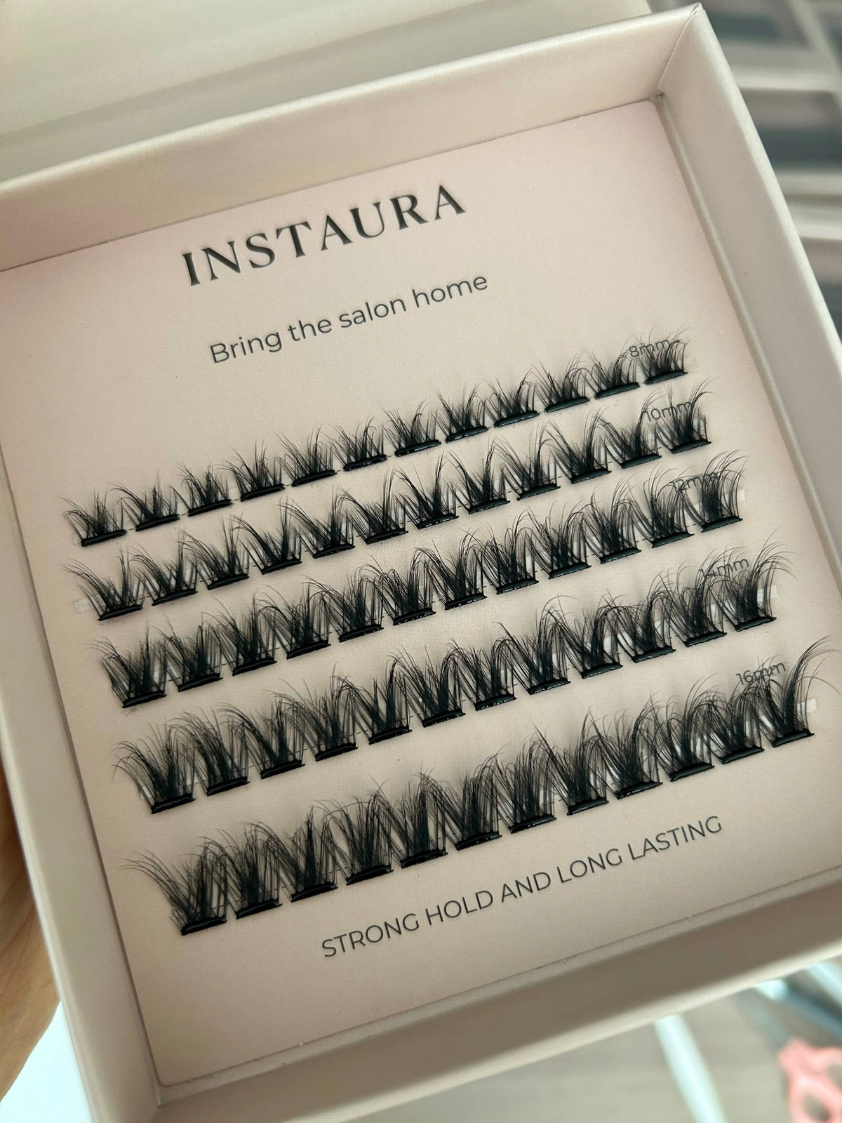 instaura pre glued adhesive cluster lashes