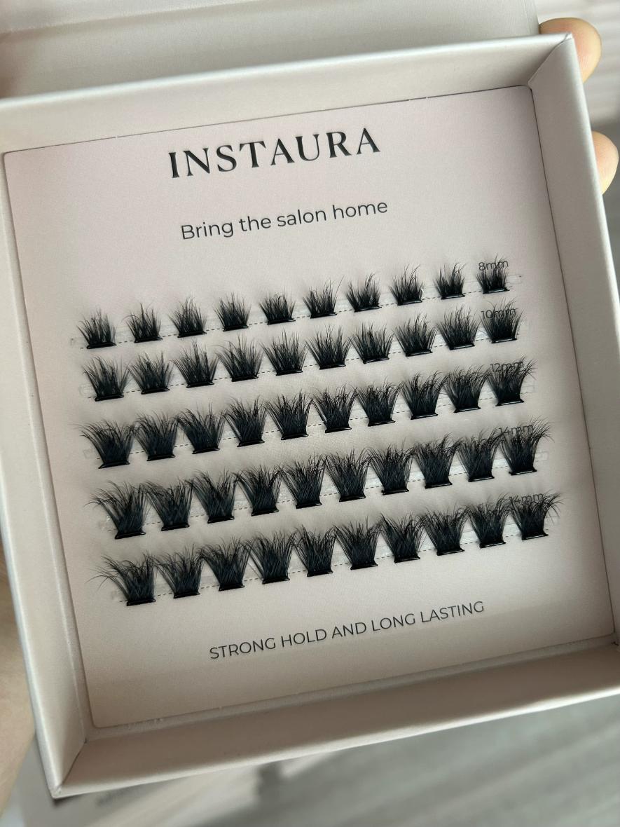 instaura pre glued adhesive cluster lashes
